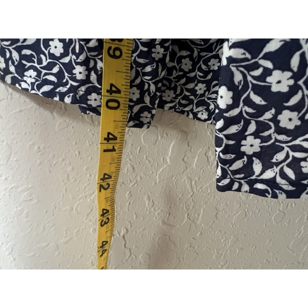 Old Navy Mini Swing Dress 4X Blue Floral Bloomcore Cottagecore Peasant‎ Boho - Picture 9 of 10